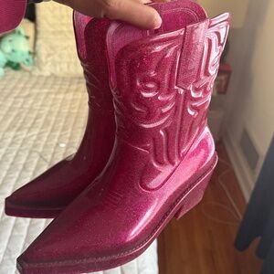Melissa pink cowboy boots